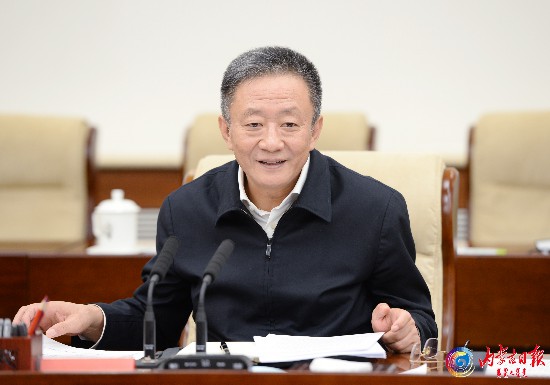 內蒙古黨委書記孫紹騁。內蒙古日報 內蒙古黨委書記孫紹騁。內蒙古日報