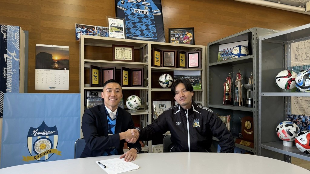 前港腳歐陽耀沖成首位入股日職港人。歐陽耀沖FB圖