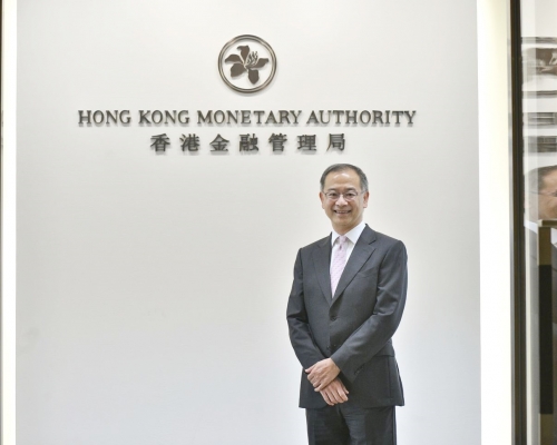 金管局總裁余偉文又表示,局方正全力配合政府消費券計劃。資料圖片