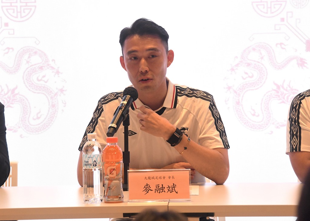 球會會長麥融斌公開交代近日引發關注的強積金供款風波。楊駿堯攝　