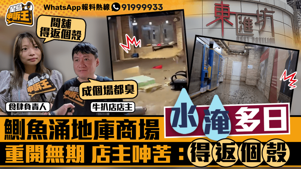 星島申訴王|鰂魚涌地庫商場水淹多日 重開無期 店主呻苦:得返個殼