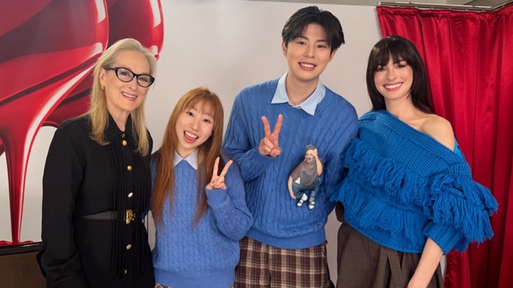 朱Mic麗英受邀出席《穿PRADA的惡魔2》日本站宣傳  組「Cerulean小隊」訪問兩女主