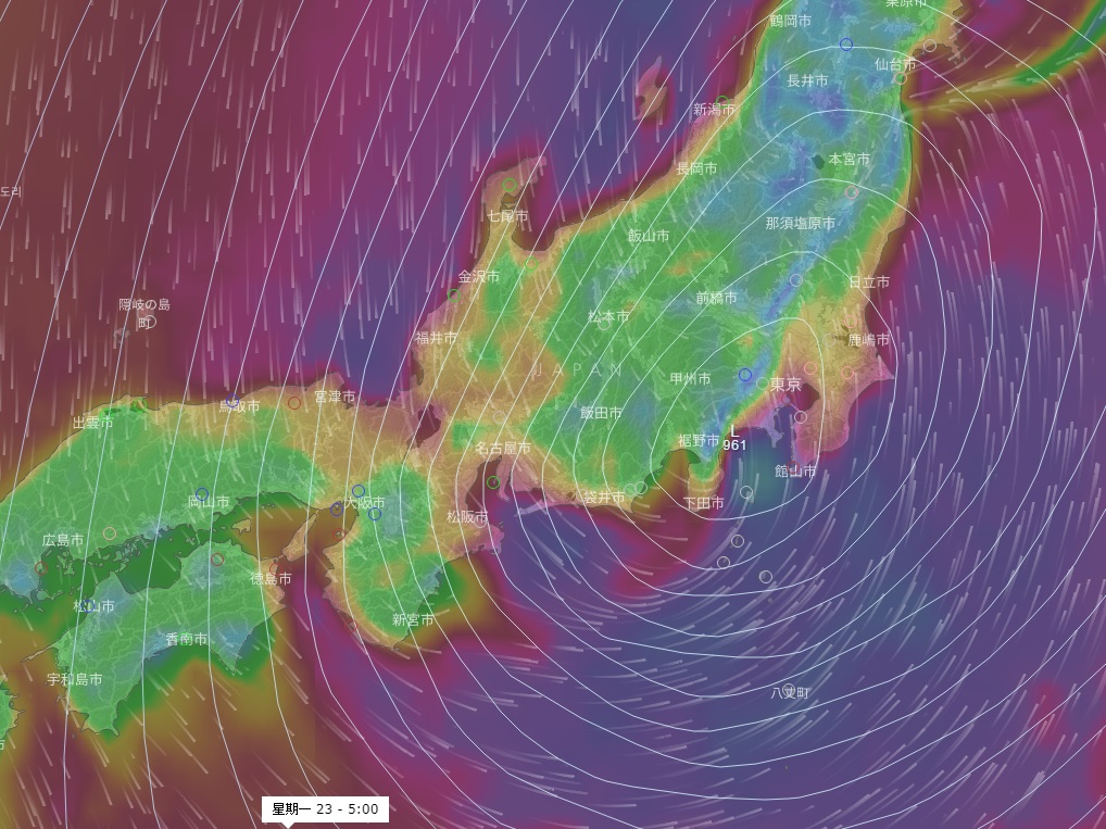 兰恩中心在周一上午可能穿越东京。