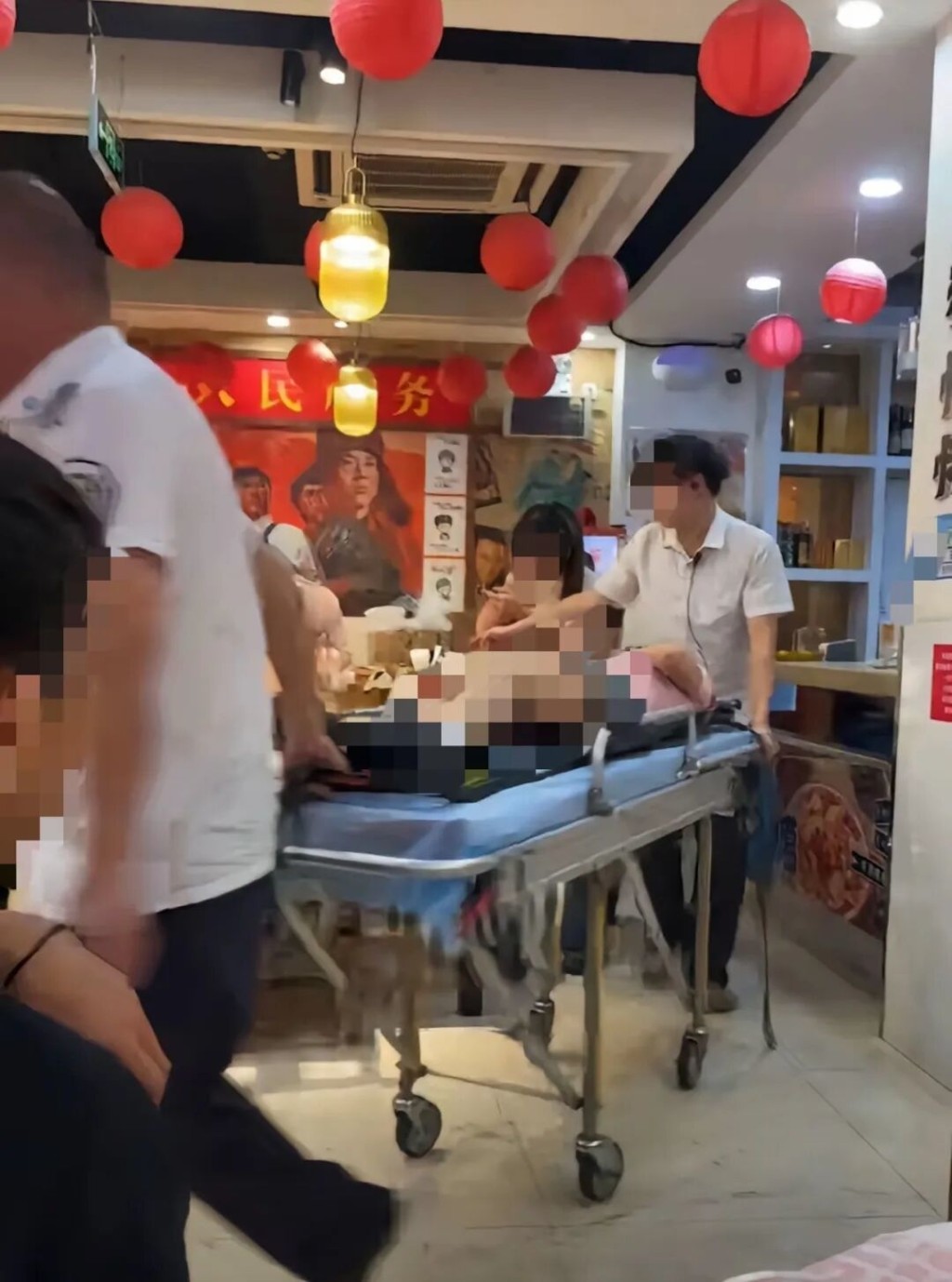 江西小炒店用餐,粵女「辣中毒」送院。圖為事發現場 江西小炒店用餐,粵女「辣中毒」送院。圖為事發現場