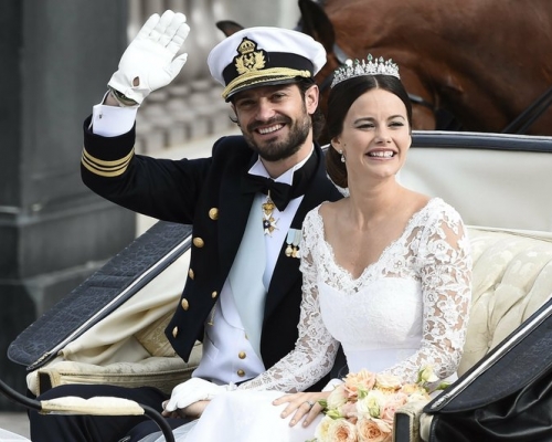 王子卡尔菲利普和妻子苏菲亚确诊。AP资料图片