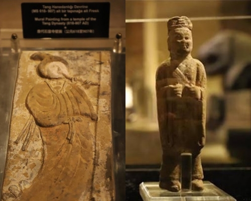 唐代石窟寺壁畫和北朝晚期至隋代隨葬陶俑。網圖
