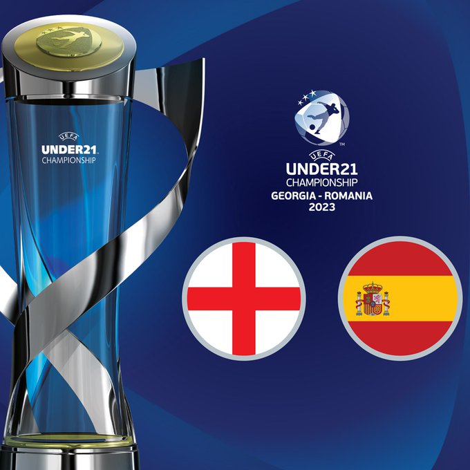西班牙U21決賽遇上英格蘭U21。網上圖片 ＠UEFA Twitter