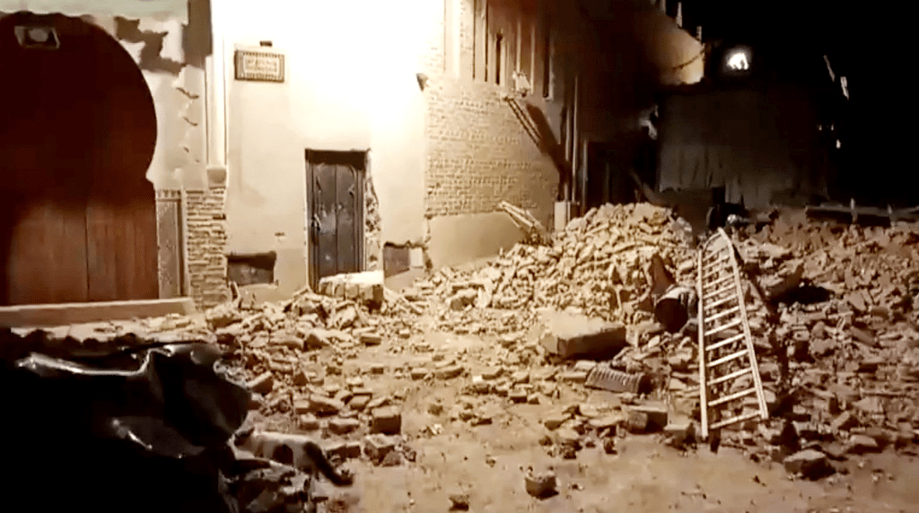 摩洛哥8日深夜發生規模6.8地震。路透社