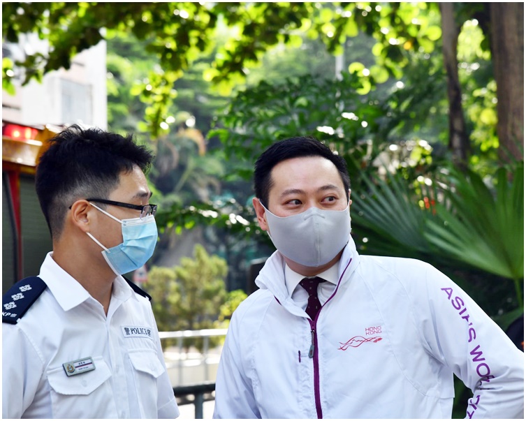 徐英偉到場視察。