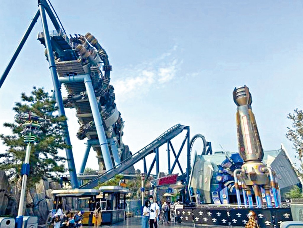 ■北京环球影城的过山车。