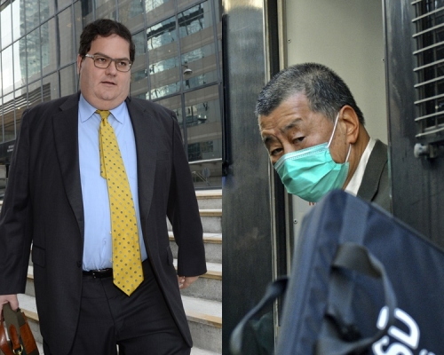 控方指黎智英與Mark Simon透過中間人陳梓華 於海外「唱衰中港」