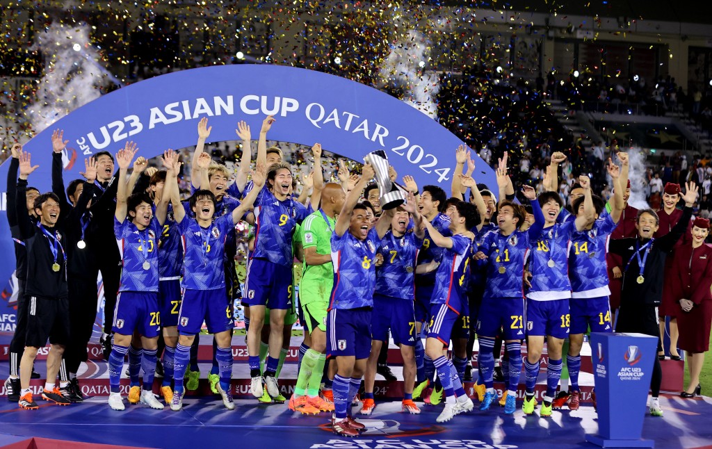 日本第2次捧盃U23亞洲盃。Reuters