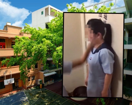 諸聖中學FB圖片(小圖為網上截圖)。
