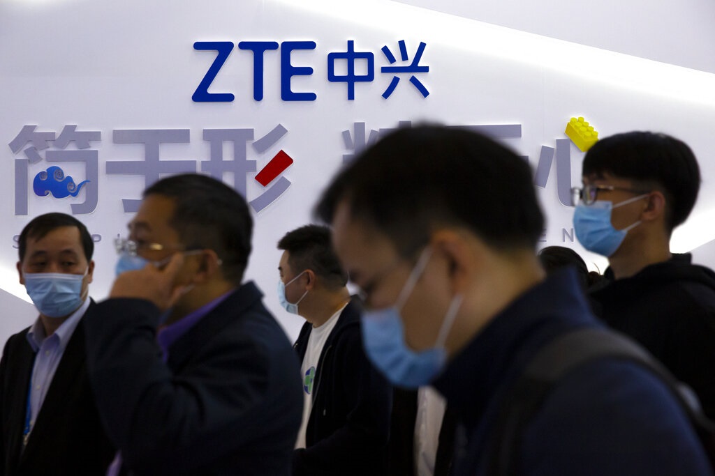 瑞典宣布禁止參加5G拍賣企業使用中興設備。AP資料圖片
