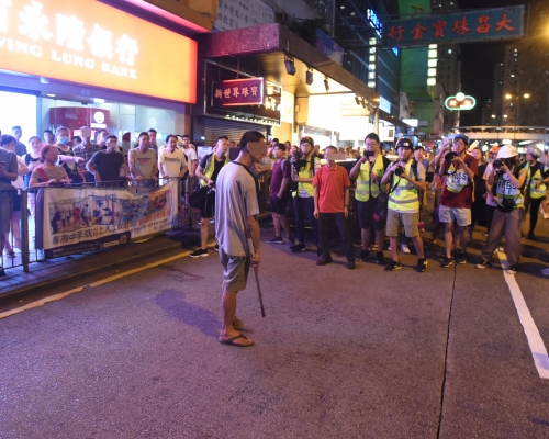 去年9月北角爆發衝突事件。 資料圖片