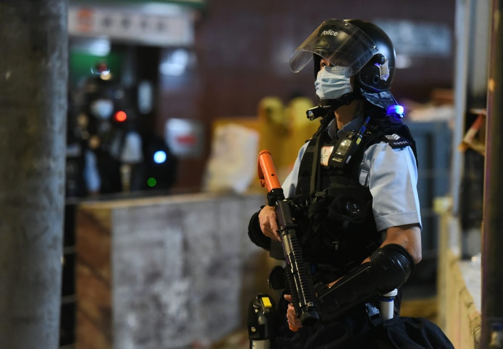 警員全副裝備演習。