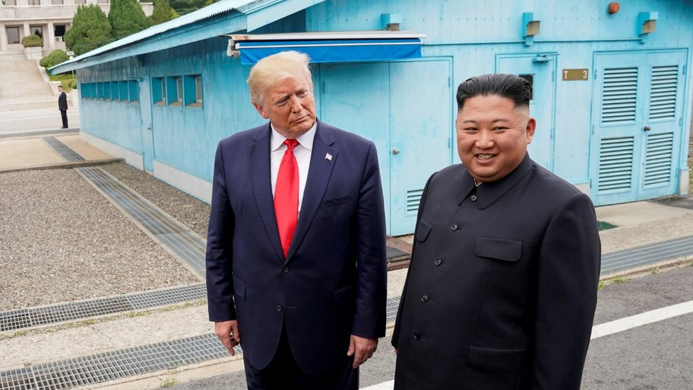 特朗普稱與金正恩關係非常好。路透社