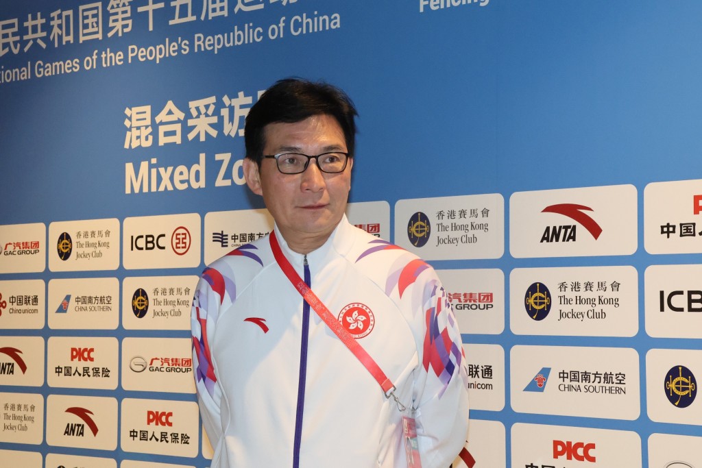 港隊劍擊總教練鄭兆康。徐嘉華攝 港隊劍擊總教練鄭兆康。徐嘉華攝
