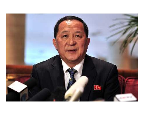 北韓外交部長李勇浩。新華社