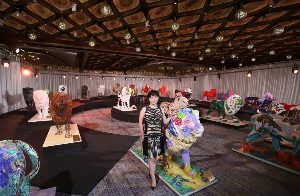 澳門美高梅曾舉辦中法建交五十周年的「獅子雙年展」，享譽國際。資料圖片