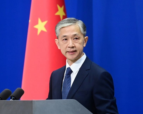 汪文斌指，一直歡迎包括歐方在內的各國朋友實地了解新疆的真實情況。外交部網頁圖片