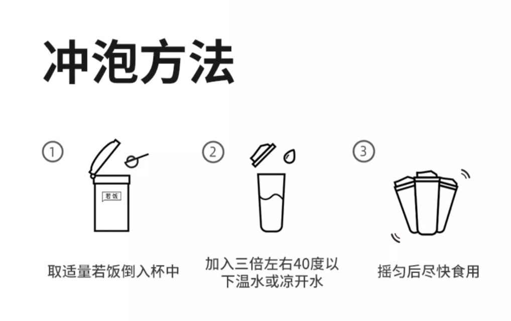「若飯」食用方法簡單。