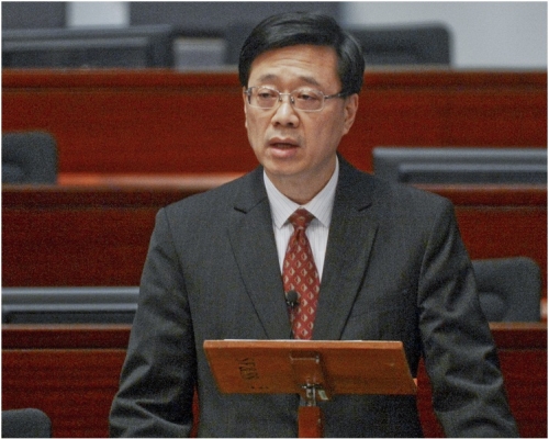 李家超指,目前香港受恐襲的風險是「中度」。