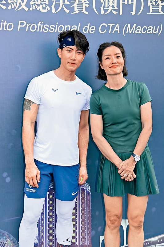 吳尊與網球名宿李娜組隊出戰。