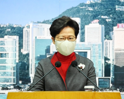 林鄭月娥指封區強制檢測非勞民傷財。