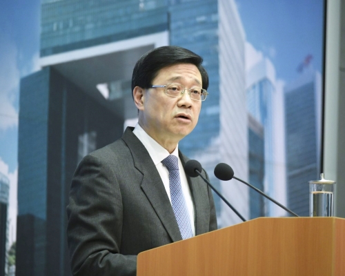 李家超表示，審查並非搞「清一色」。資料圖片