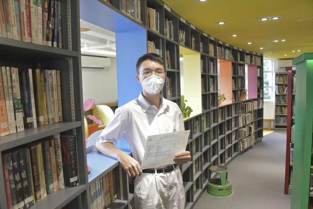 2022年DSE超级状元曾志鹏，入读「神科」香港中文大学计量金融学及风险管理科学 。（图片来源：资料图片）