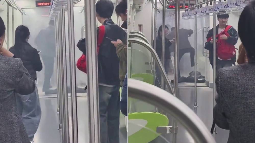 網傳湖南長沙地鐵內一女生衣服自燃，真相是......