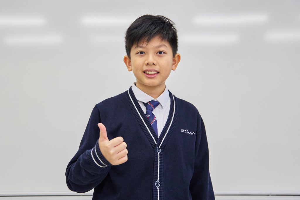 聖公會聖紀文小學小六生王逸晞：別逃避缺點王逸晞（圖：霍楚暉）