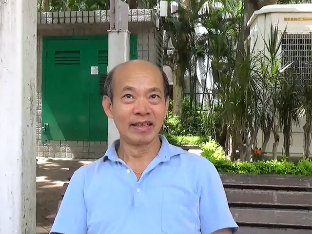 陳先生不擔心槍械管制問題,「都唔擔心得太多,香港好少人會有槍械。」 蔡楚輝攝