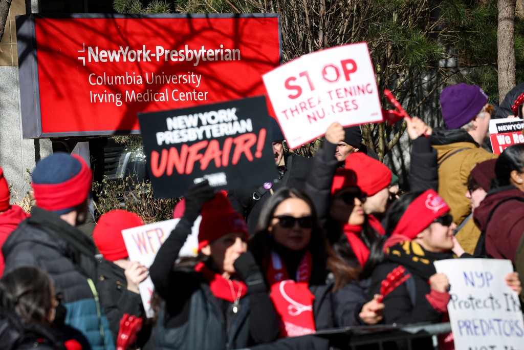 紐約市約1.5萬名護士罷工。路透社