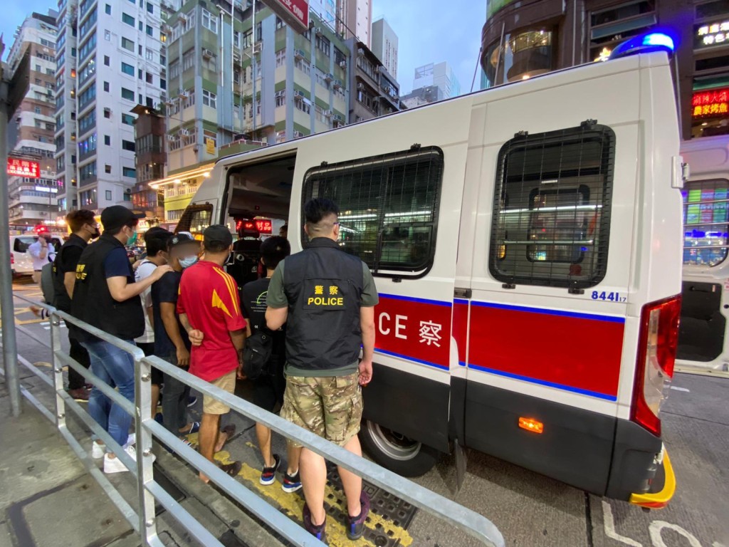 多人被捕。警方圖片