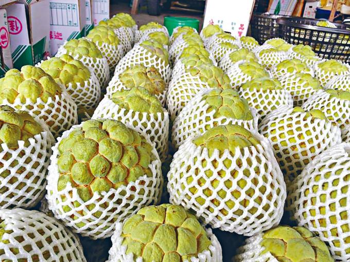 大陸海關總署又以檢出介殼蟲檢疫性有害生物為由，暫停台灣釋迦和蓮霧輸入。