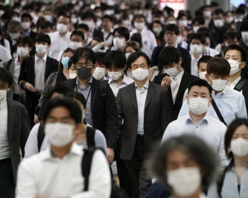 東京單日新增連續兩天逾百個案。AP圖