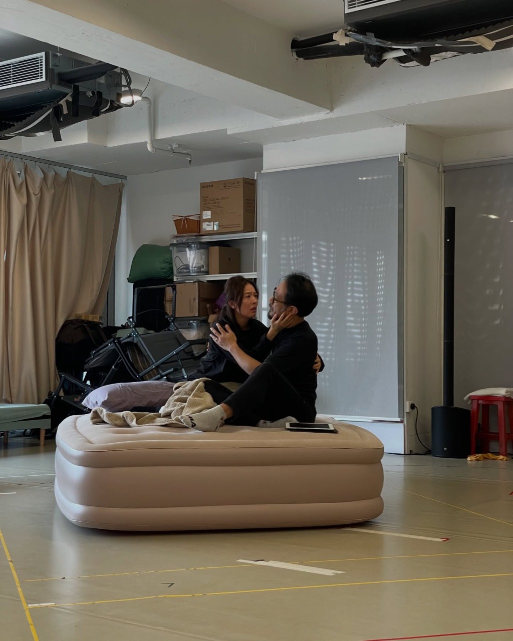 唐詩詠演出的舞台劇《妻迷 Yerma》完成首次全綵排。 唐詩詠演出的舞台劇《妻迷 Yerma》完成首次全綵排。