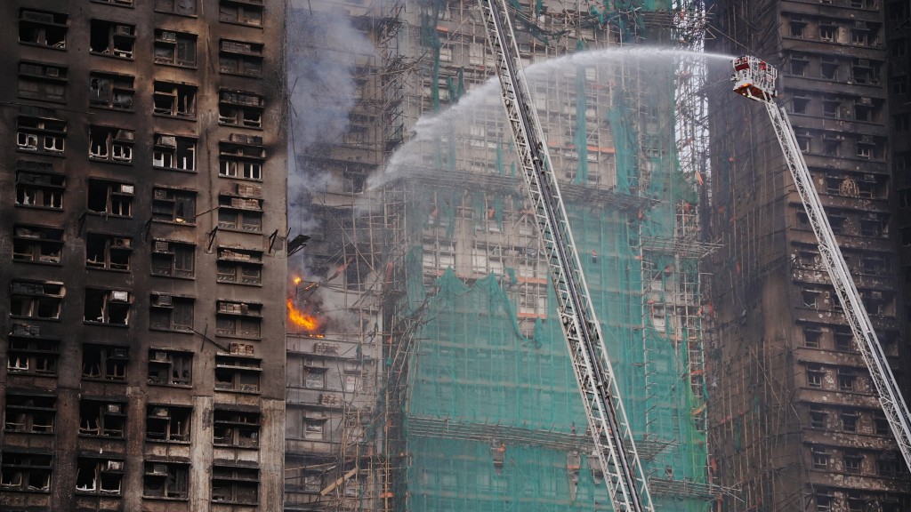 大埔宏福苑周三（26日）發生五級大火，造成多人傷亡。資料圖片