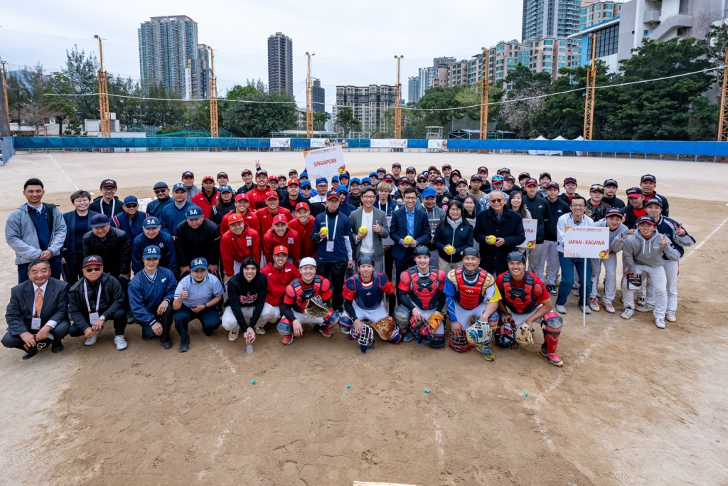  香港亞洲男子壘球邀請賽，自周五起一連3日在天光道壘球場上演。 中國香港壘球總會圖片