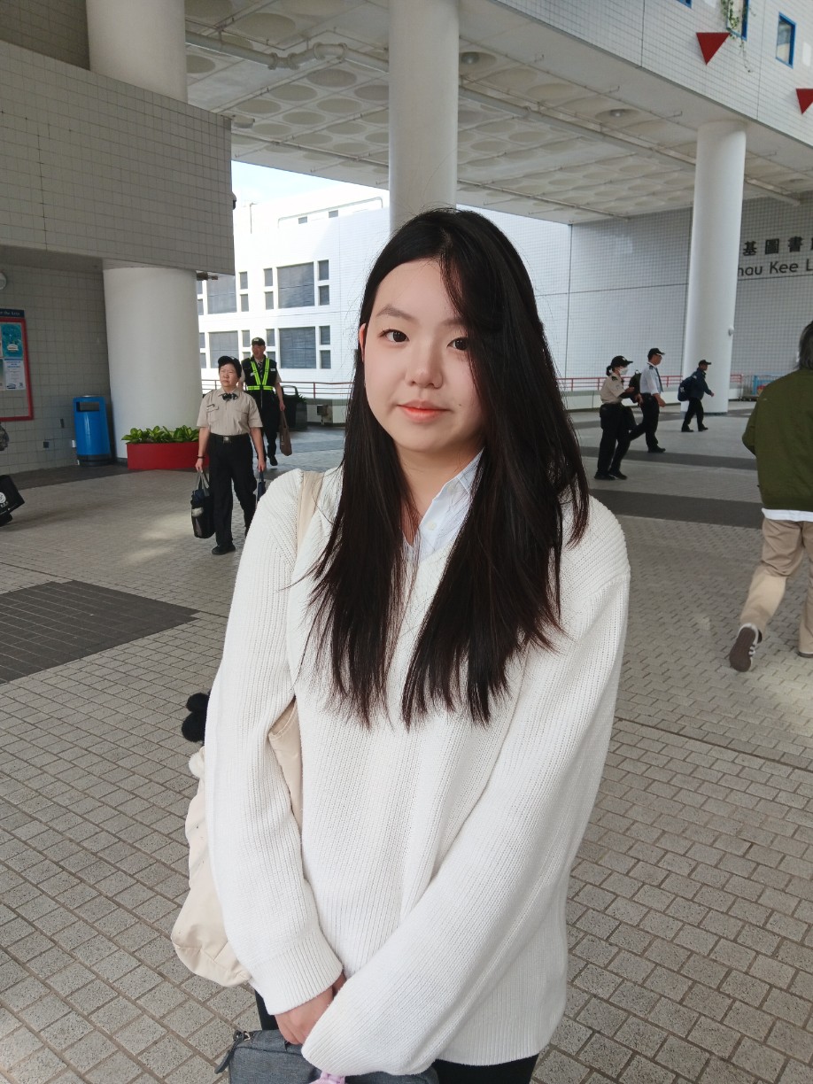 主修會計的國際生潘小姐。曾智華攝 主修會計的國際生潘小姐。曾智華攝