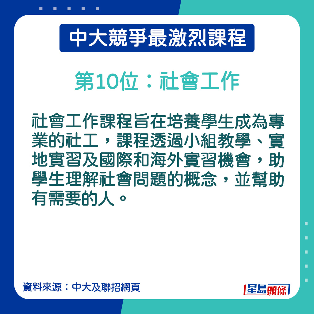 社会工作的课程简介。