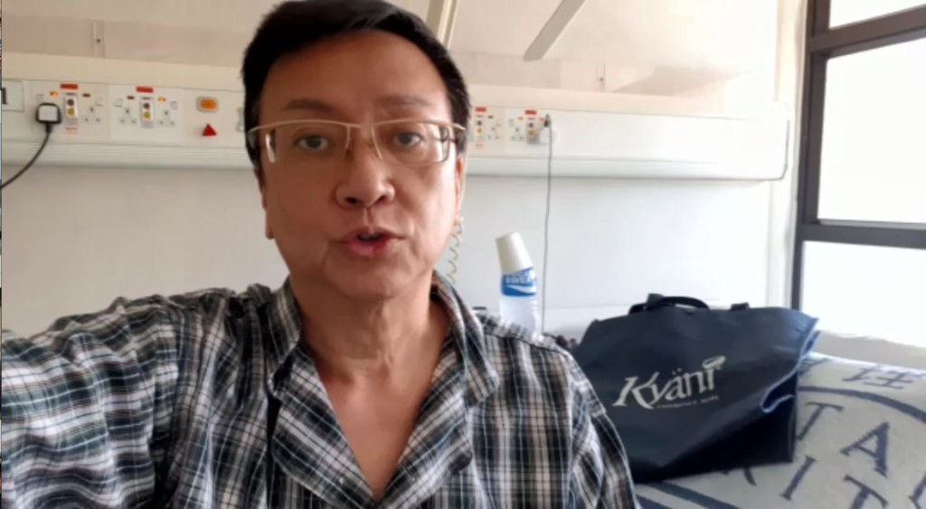 劉少君今日拍片交待情況，精神不錯。