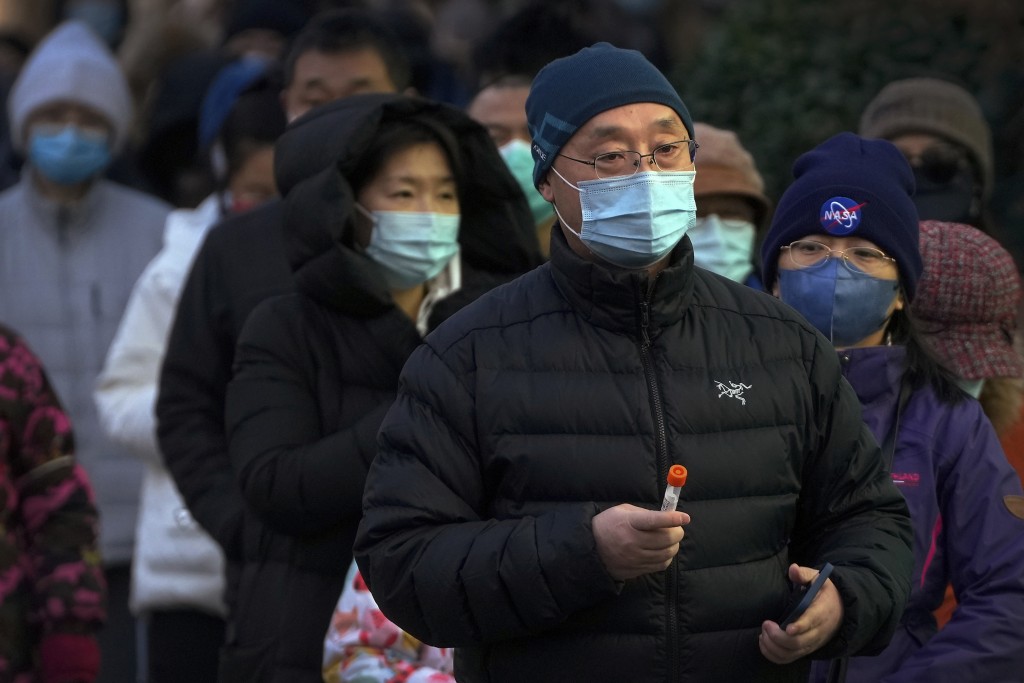 北京有3974宗，包括1170宗确诊和2804宗无症状感染。AP资料图