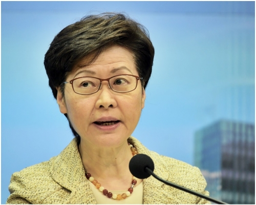 林鄭月娥表示,不是所有參選人都要國安處審查,有懷疑才去做。資料圖片
