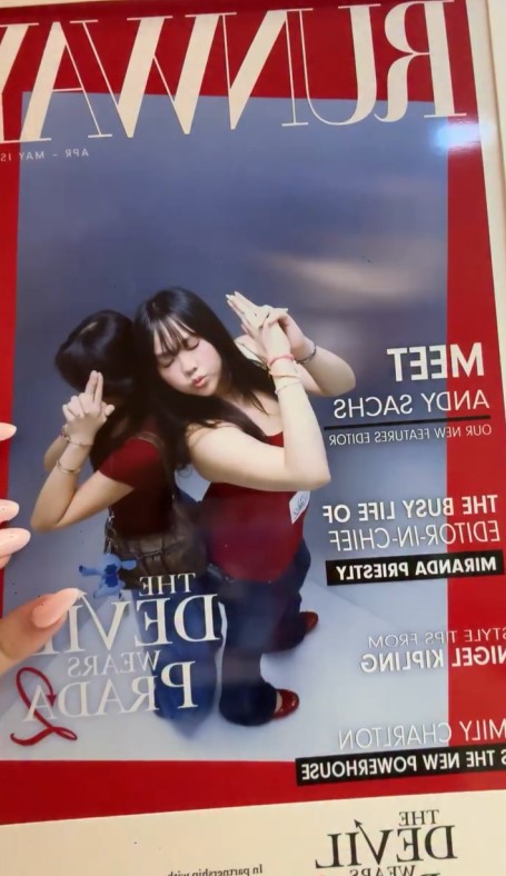 林霏兒和妹妹，早前以這身造型出席首映禮後被網暴。