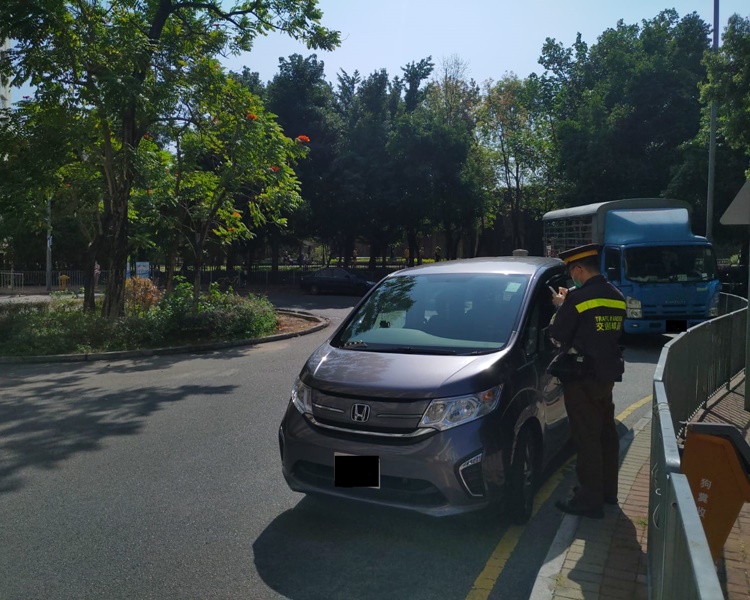 深水埗警區一連六日打擊違泊。圖:警方提供