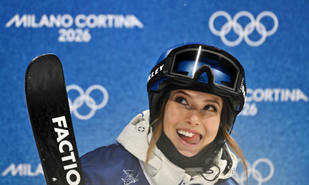 中國選手谷愛凌晉級自由式滑雪女子U型場地技巧決賽。 新華社