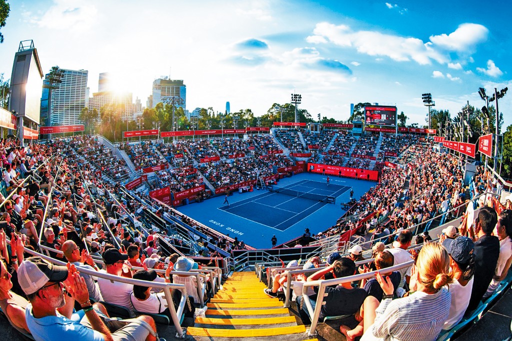 維園網球場位置便利，各地球迷及球手都讚好。